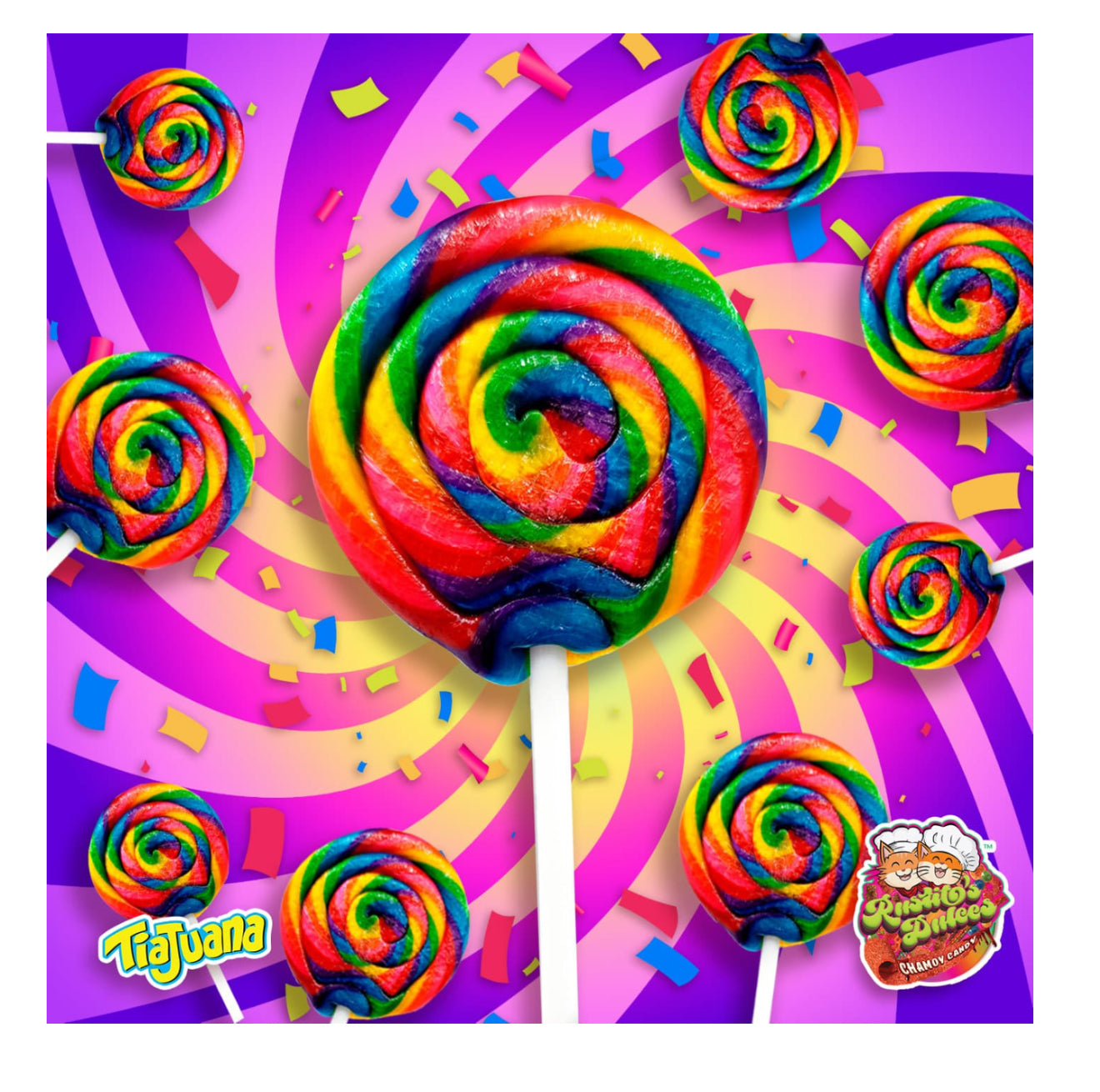 Paleta trenzada de colores