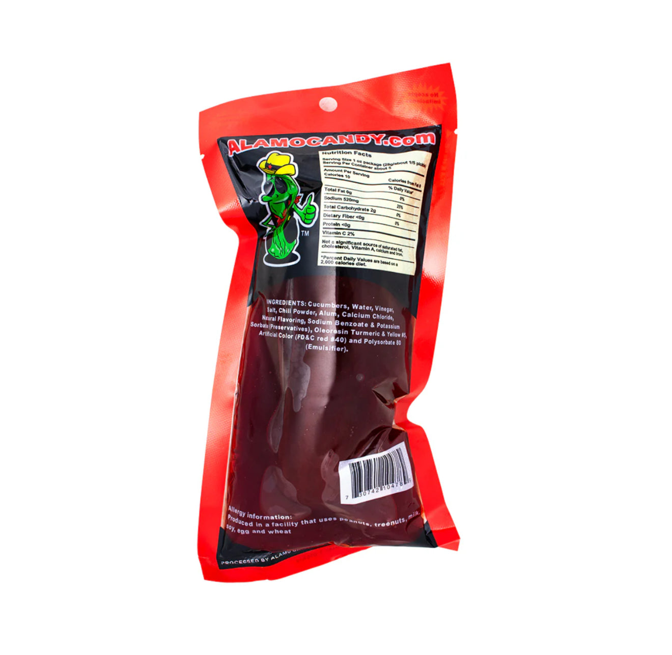 Big Tex dill pickle in chamoy