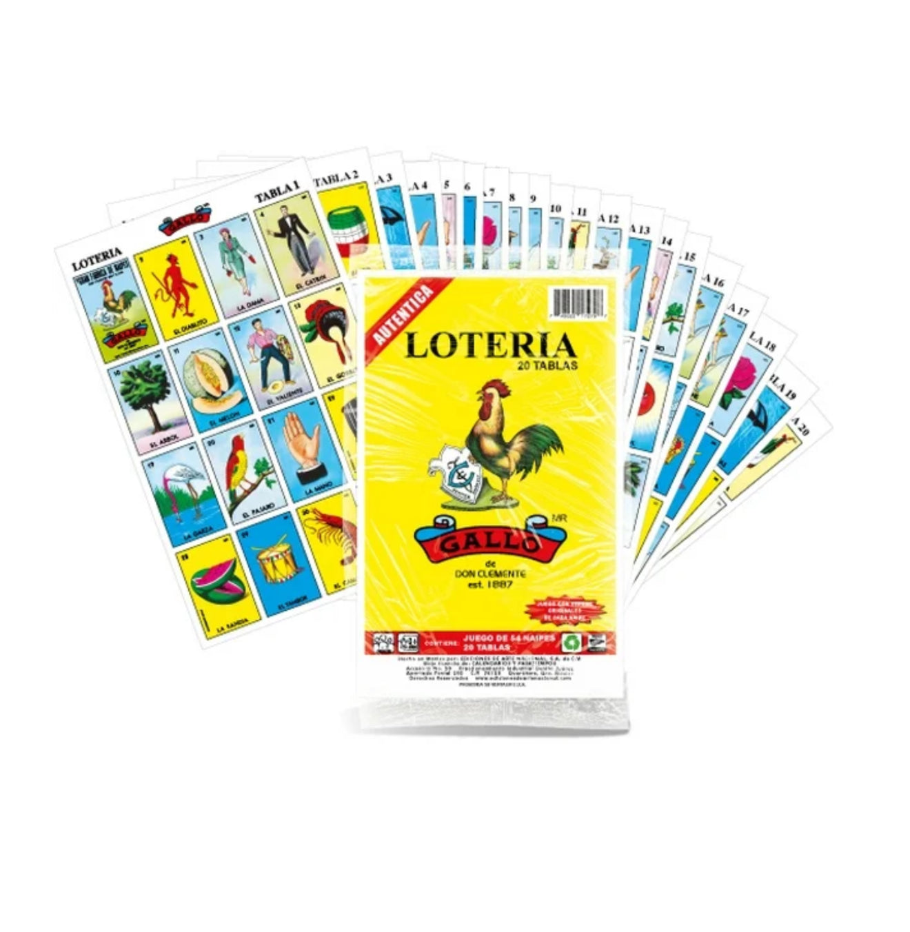 Lotería Originar de 20 tablas