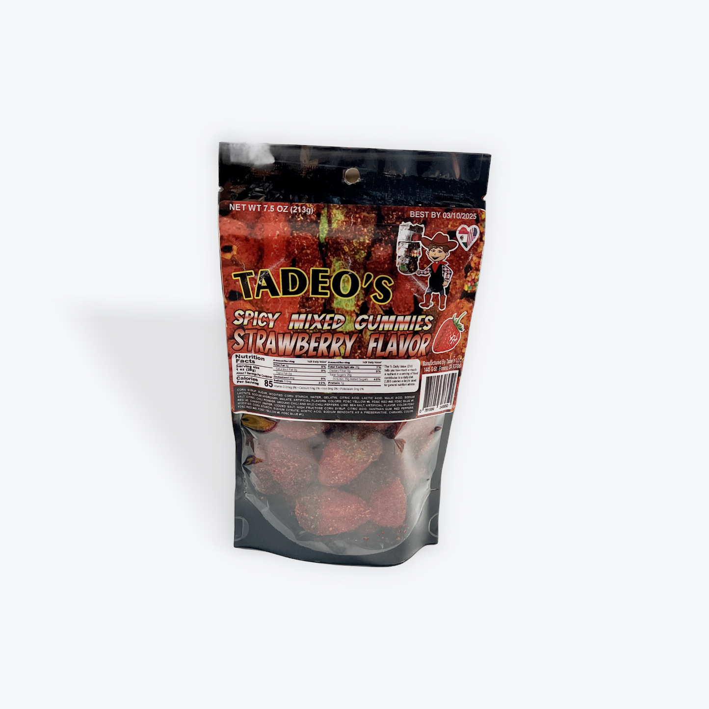Strawberry spicy gummies