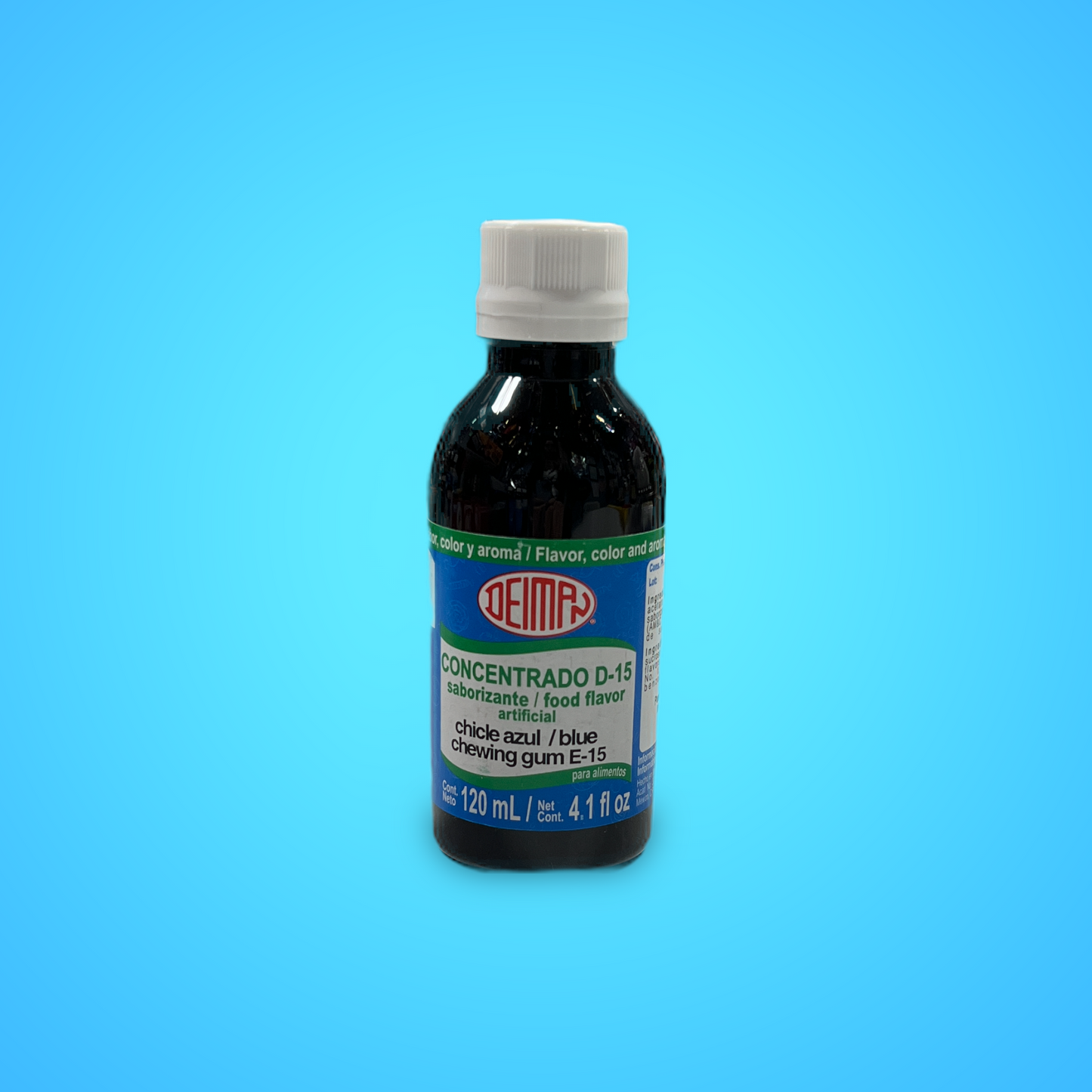 Concentrado D-15 chicle azul / blue chewing gum