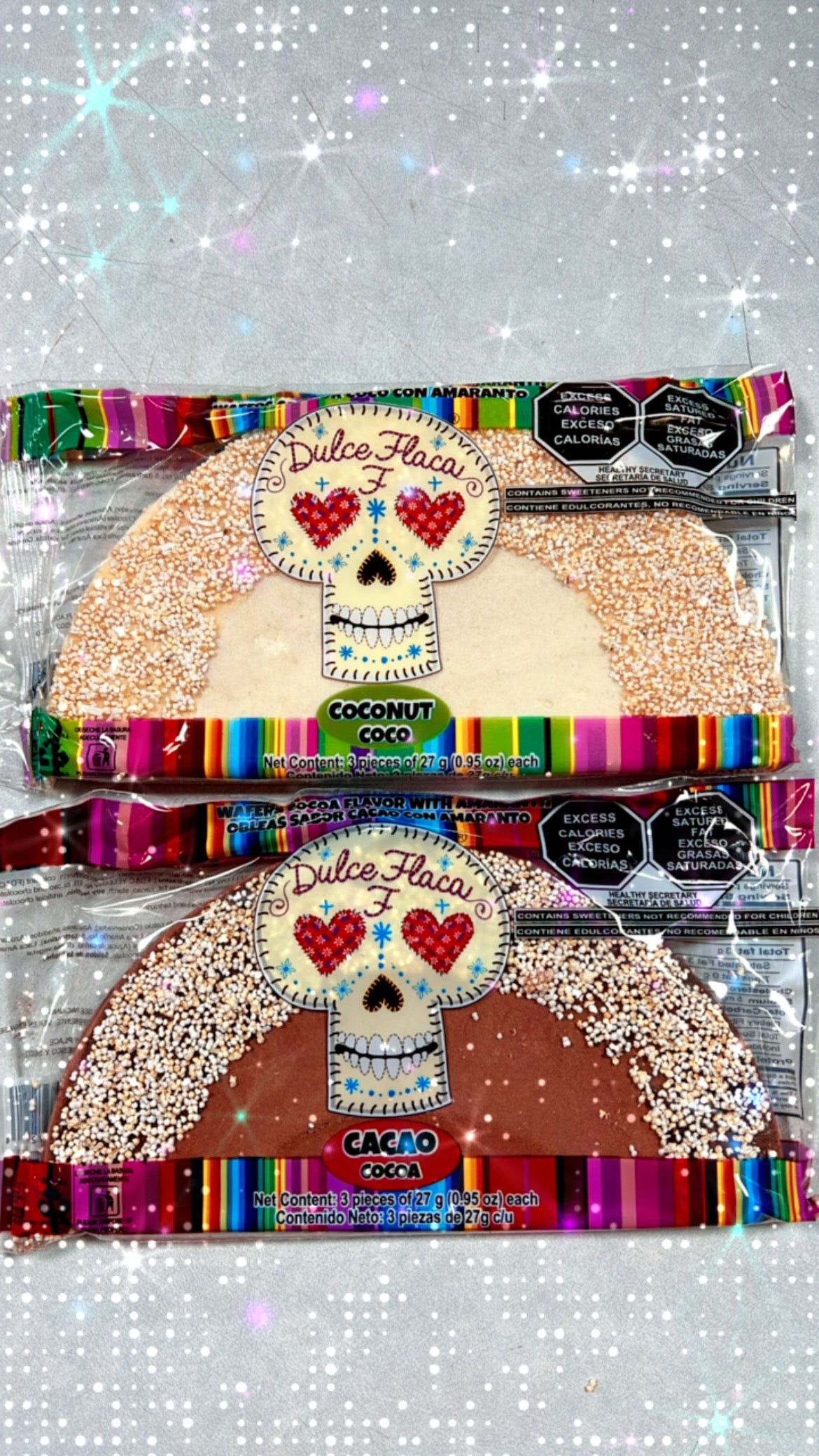 Oblea de coco y coco