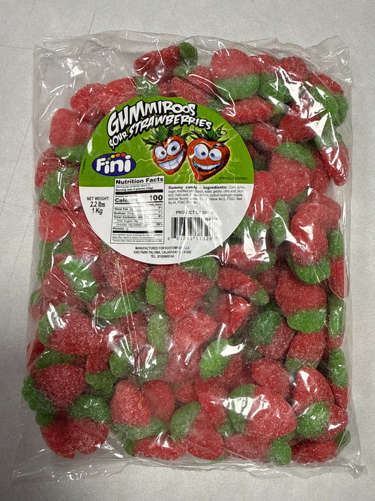 Gummiroos sour strawberries