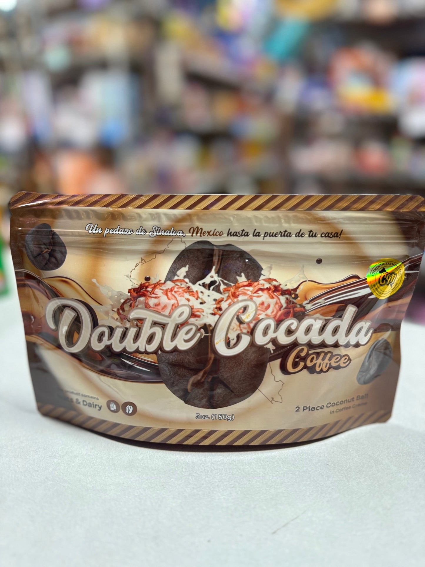 Doble cocada sabor café