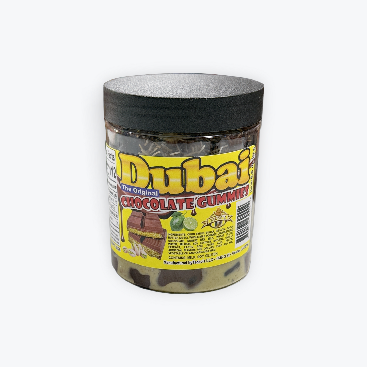 Dubai chocolate lime gummies