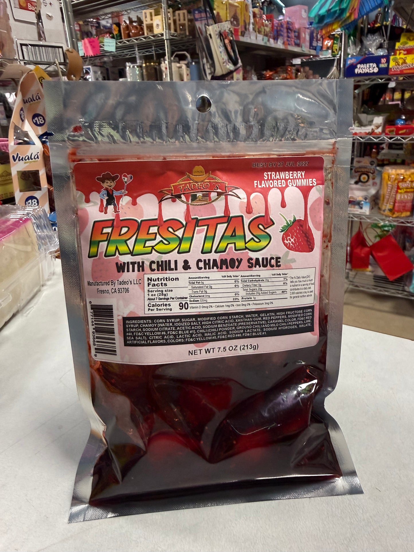 Fresitas con chamoy